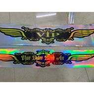 VIP stamp + Ten thousand miles of peace stamp. Car front stickers, windshield stickers, trucks, cars