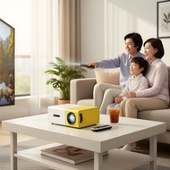 HDMI USB AV Mini Projector, 400-600 Lumens Brightness, Portable Cinema for Outdoor Movie Nights Proj