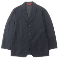 COMME des GARCONS HOMME DEUX 2003秋冬復古款DK-J008，100%羊毛精裁夾克，來自2003秋冬系列典藏款，品相極佳。罕見。黑色，M碼。正品，日本製。男款。