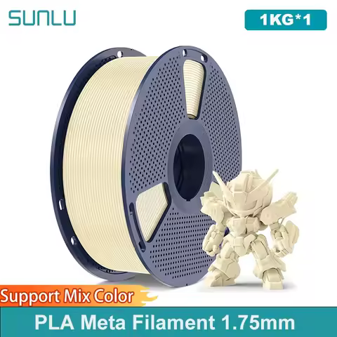 SUNLU 1KG PLA Meta Filament 1.75mm 1000g 3D Printer Neatly Wound Filament for 3D Printer & 3D Pen