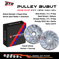 Rumah Roler Beat Fi Pully Custom Beat Karburator Pulley Bubut Puli Kipas Set Kirian Rumah Roler Hond