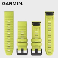 【GARMIN】QUICKFIT 26mm 矽膠錶帶亮黃