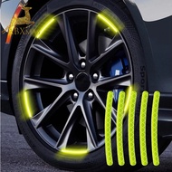 20pcs Car Wheel Hub Reflective Sticker/ Tire Rim Reflective Strips Luminous Sticker for Night Driving/ Car-Styling Accessories