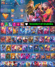 akun ml murah akun mobile legend Sultan mhitik glory skin banyak hero banyak