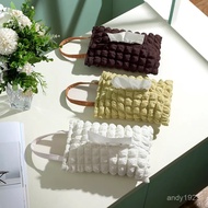 Cute Cream Bubble Face Tissue Box Can Hang Car Household I3FZ