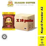 Kluang Black Coffee Cap Televisyen Kopi-O Powder Grade A2 (110gm x 10 packs) TV Cap Coffee Powder