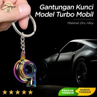 GANTUNGAN Turbo Model Car Engine Keychain
