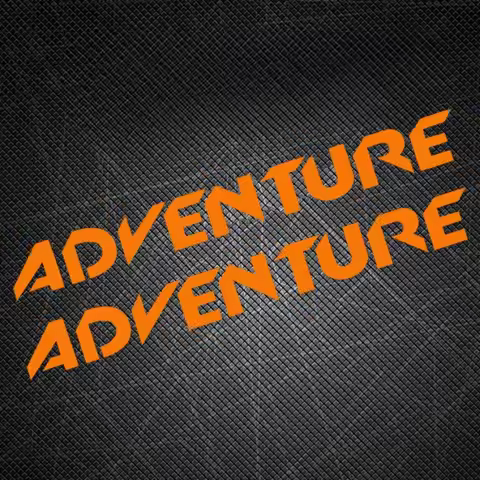 ADVENTURE Letter Motorcycle Sticker Motorbike Side Panels Decal for KTM RC200 390 SUPER 1290 ADVENTU