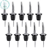 GentleHappy 10 pcs Stainless Steel Liquor Spirit Wine Bottle Pour Flow Pourer Spout Stopper .