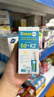 [CHÍNH HÃNG] Xịt Dimao Pro Oral Spray D3 + K2 hỗ trợ bổ sung vitamin D và vitamin K2  tăng chiều cao