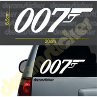Cutting Sticker 007 James Bond Logo Sticker