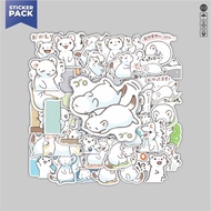 HP [100PCS] Sticker Pack Ermine Aesthetic Vinyl Waterproof Sticker Decoration Laptop Book Journal Su