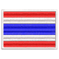 อาร์มปัก ธงชาติไทย THAILAND Arm patch วัสดุตกแต่งผ้า ปักแน่น เน้นคุณภาพ คุ้มราคา