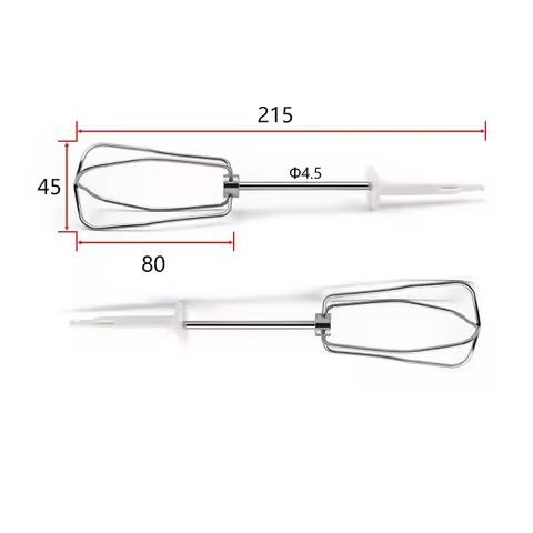 2PCS For Braun Blender HM4644 HM1010 HM3000 Eggbeater Stainless steel Mixer 4wire Whisk Kitchen Acce