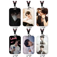 【1】T-pop Meteor Garden F4 Handsome Dew ID Card Holder Cute Student Card Holder Kids Lanyard Card Hol