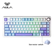 AULA | AULA F75 Wireless Mechanical Keyboard Bluetooth5.0 2.4G Wired Gasket Hot Swappable RGB PBT Ke