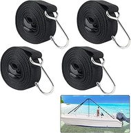 Boat Cover Support Poles Straps, Boat Pole Straps with Stainless Steel Hook, Boat Cover Support Stra