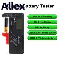 Digital Battery Volt Tester,Universal Digital LCD AA/AAA/C/D/9V/1.5V Button Cell Battery Volt Tester