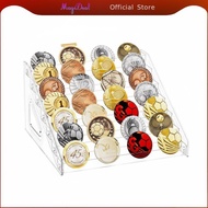 MagiDeal Clear Plastic Medal Display Shelf Tiered Organizer Stand Award 7-tier