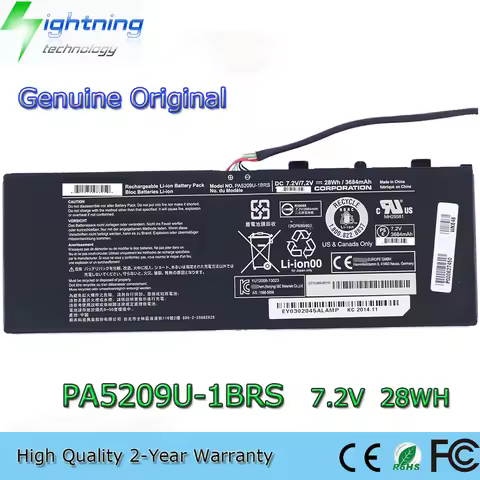 Genuine PA5209U-1BRS 7.2V 28Wh Laptop Battery for Toshiba Satellite Radius 11 L15W-B1302 L10W
