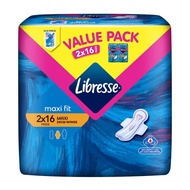 LIBRESSE Maxi Wings Disposable Sanitary Pad 24cm 2x16s