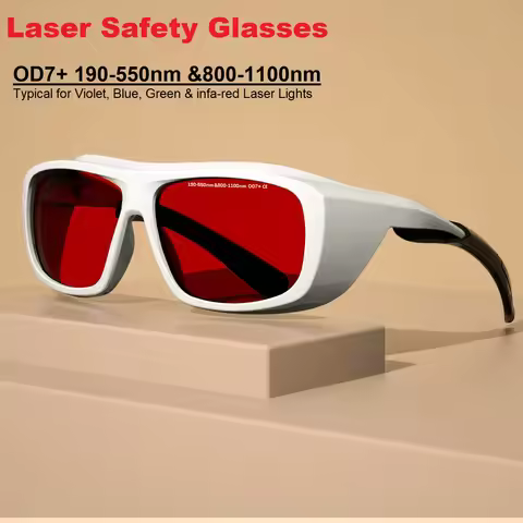 Laser Glasses OD 7+ Safety Protective Goggles 532nm 808nm 1064nm Wavelength Eye Protection for Viole
