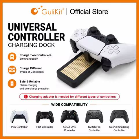 GuliKit Universal Controller Charging Dock Dual Charger for PS5 Xbox One Switch Pro Gulikit KK3 Max 