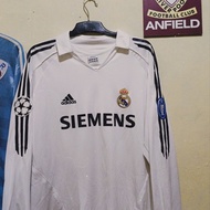 Jersey Real Madrid Home 2005/06 Original Size L Long Sleeve Vintage Bloke Core