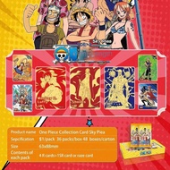 QUINTON One Piece Collection Cards, Anime One Piece Trading Game TCG Booster Box Game Cards, TCG Playing Game Cards TCG Luffy Sanji Nami Rare One Piece Booster Pack Children Game