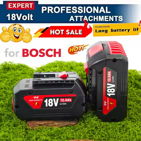 Suitable for Bosch 18V battery, 12000mAh for Bosch tool battery,compatible with Bosch 18V series bat