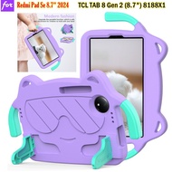 Case For Xiaomi Redmi Pad Se SE 4G 8.7 Inch 2024 Kids Safe Eva Shockproof Stand Case Cover For TCL T