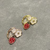 van classic fashion four-leaf clover ladybug ring cleef CH125042372