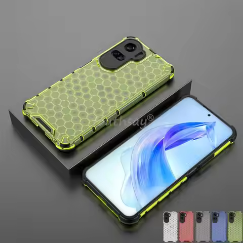 Honeycomb Shockproof For Honor 90 Lite Case Armor Phone Capa For Honor 90 Lite Cover Translucent TPU