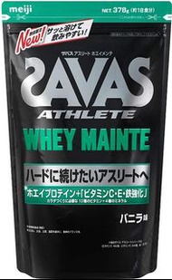 (訂購) 日本製造 明治 SAVAS Athlete Whey Mainte 乳清蛋白粉 雲妮拿味 378g