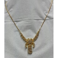 24k gold plated snail necklace