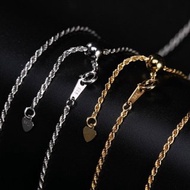 男式女式扭鏈項鍊男女通用項鍊 100% 真 925 銀男式