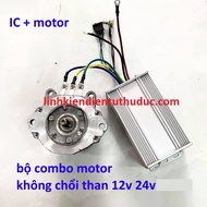 Combo motor 12v 24V 500w bldc không chổi than brushless + điều tốc 30A motor không chổi than motor b