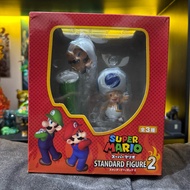 SUPER MARIO STANDARD FIGURE2 Fire Luigi & Blue Toad Super Mario Standard Figure 2 G7