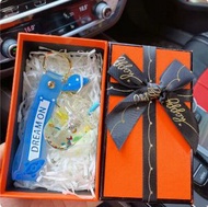 夜光七彩石冰塊宇航員冰山杯漂浮瓶鎖匙扣（ 沖浪+橘禮盒+拉菲草）