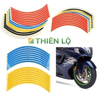 18 Inch Car Motorcycle Wheel Sticker Reflective Rim Sticker Set