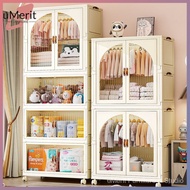 Installation free baby wardrobe, baby storage, children's small wardrobe, clothes sorting, open door household snack storage cabinet