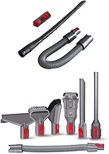 Flexible Crevice Tool +Adapter + Hose Kit With Replacement Attachments Tools Kit Fit For Dyson V11 V10 V8 V7 V6 House (Color : Bright black)