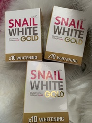 สบู่สเนลไวท์ โกลด์ Snail White Gold soap 80 g  ( 3 ก้อน )