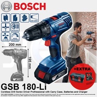 Bosch GSB 180-Li 18V Cordless Impact Drill Driver Free 41Pc Drill Bit acessories *Free Shipping*