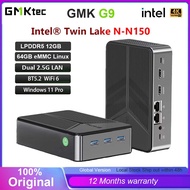 GMKtec Mini PC NAS G9 Intel N150 12GB DDR5 64GB EMMC + 2TB M.2 SSD Dual 2.5G LAN Windows 11 Pro PC