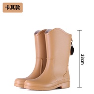 รองเท้าบูทกันฝน  บูทยาวกันน้ำ  รองเท้าบูทยาวแฟชั่น รองเท้าบูทเกาหลี รองเท้าบูทยางรองเท้ากันน้ำ PVC กันน้ำ กันฝน เบานุ่ม สวมใส่สบายไม่กัดเท้า2022 ใหม่