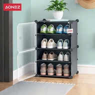 AONEZ Rak Sepatu Tertutup Anti Debu Shoe Storage Boxes Minimalis 3-9 Susun