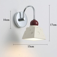 Đèn Tường Hoa Màu Kem Art Deco Đèn Ngủ Treo Tường Trang Trí Nội Thất Hiện Đại Mạ Crôm Thanh Lịch Đèn