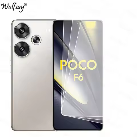 Transparent Phone Glass For Xiaomi Poco F6 Screen Protector For Poco F6 X6 M6 Pro 4G Tempered Glass