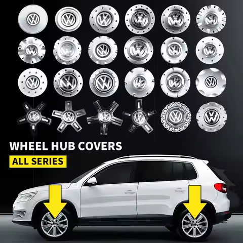 4pcs Car Logo Wheel Center Cap Hub Covers Badge for Volkswagen VW 3B0601149 1J0601149B C546K164 3B60
